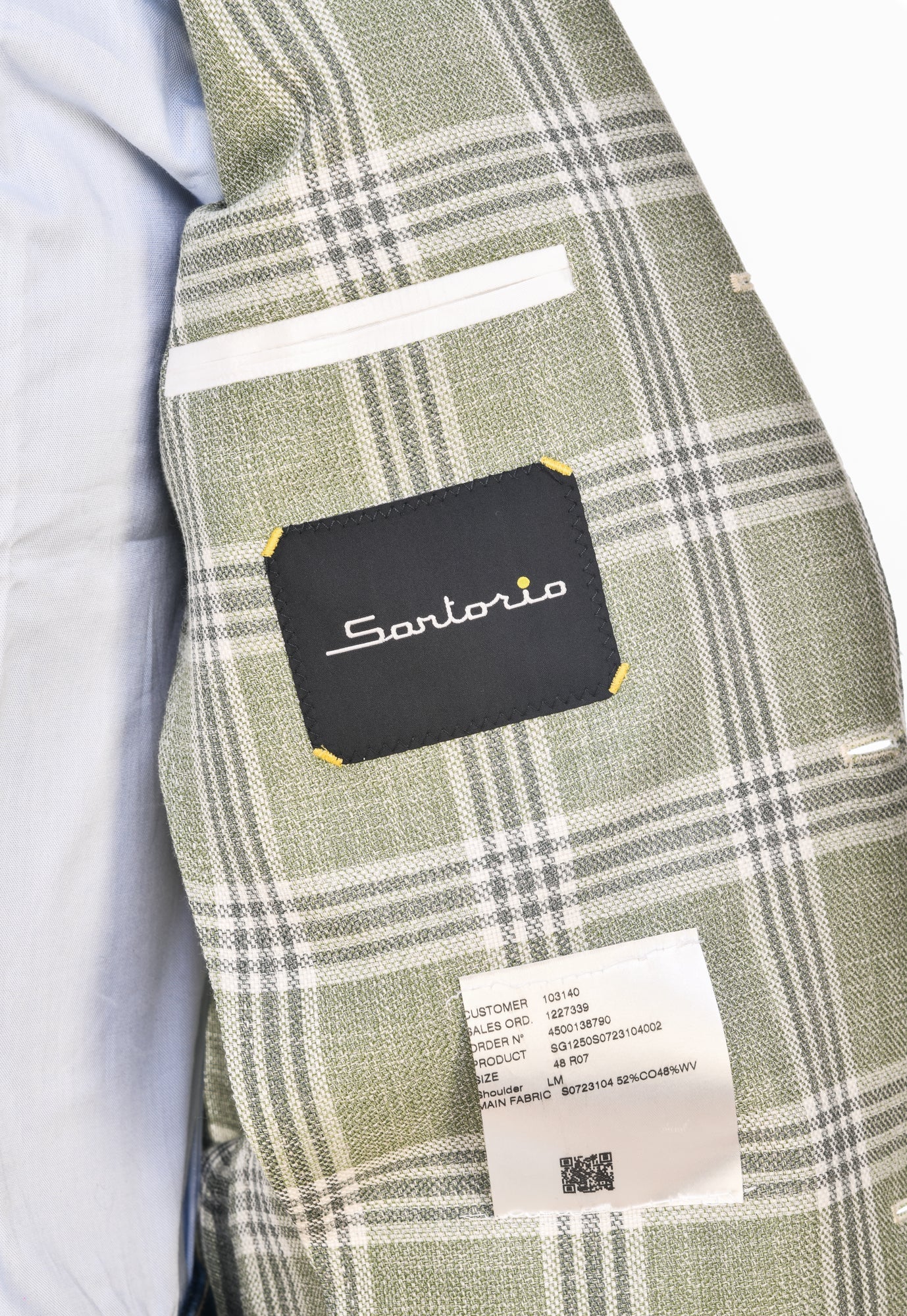 Sartorio Checked Cotton-Wool Sport Jacket
