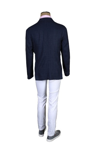 Sartorio Checked Wool-Silk Sport Jacket