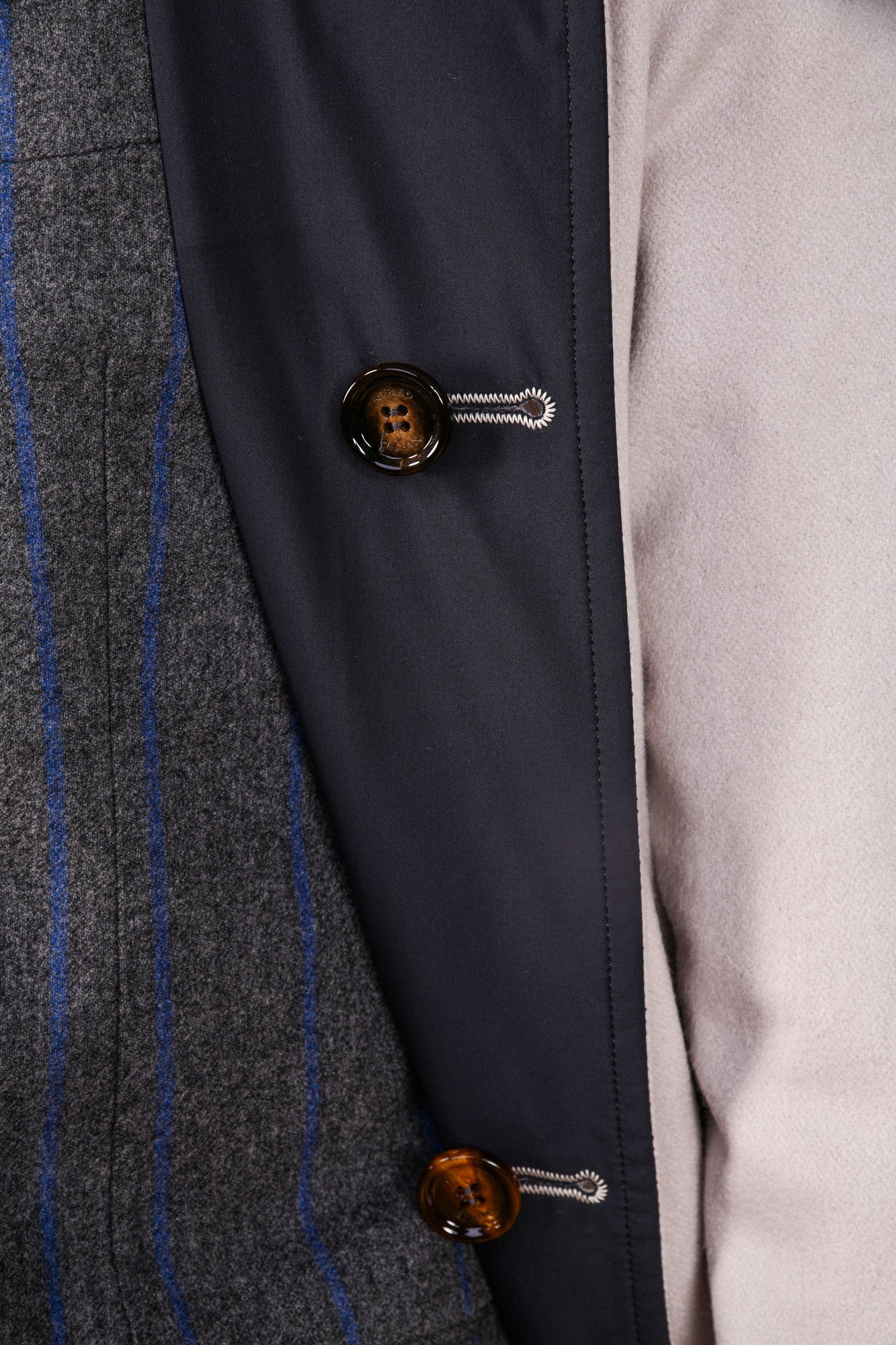 Kired by Kiton Peak Cashmere Reversible Raincoat