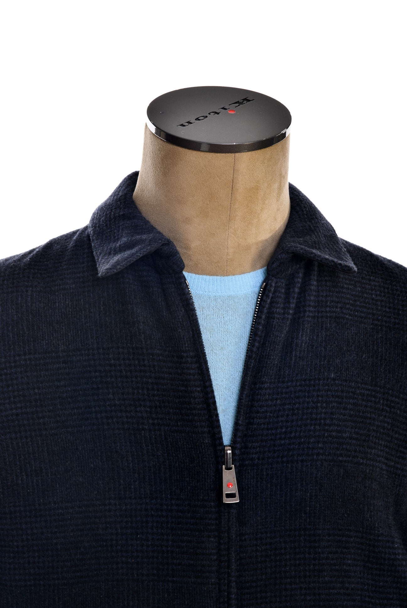 Kired by Kiton Brakk Prince of Wales Cashmere Reversible Jacket