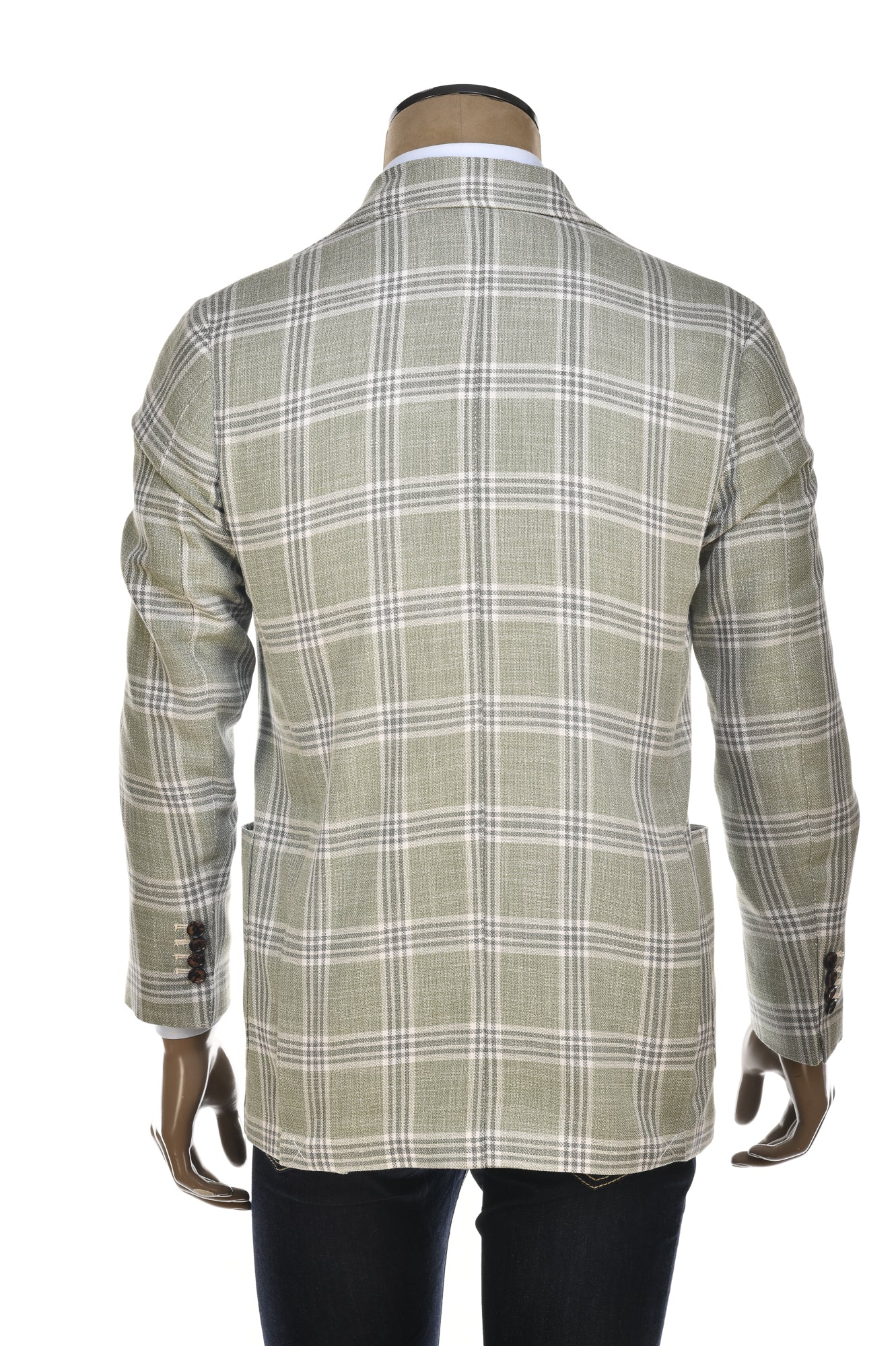 Sartorio Checked Cotton-Wool Sport Jacket
