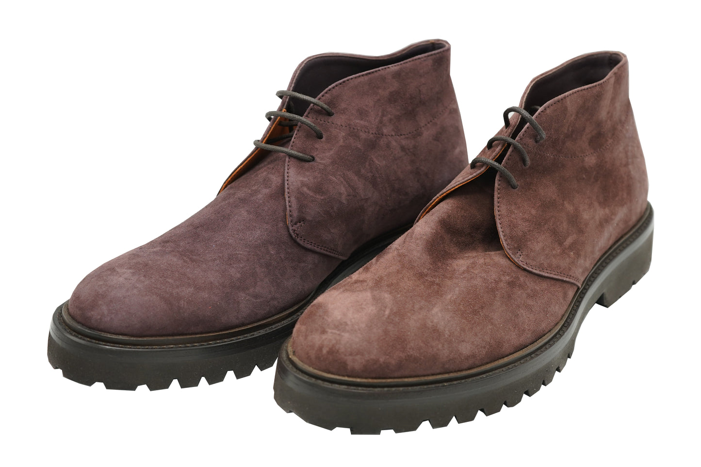 Andrea Ventura Chucca T Suede Lace-Up Boots w/ Lug Sole