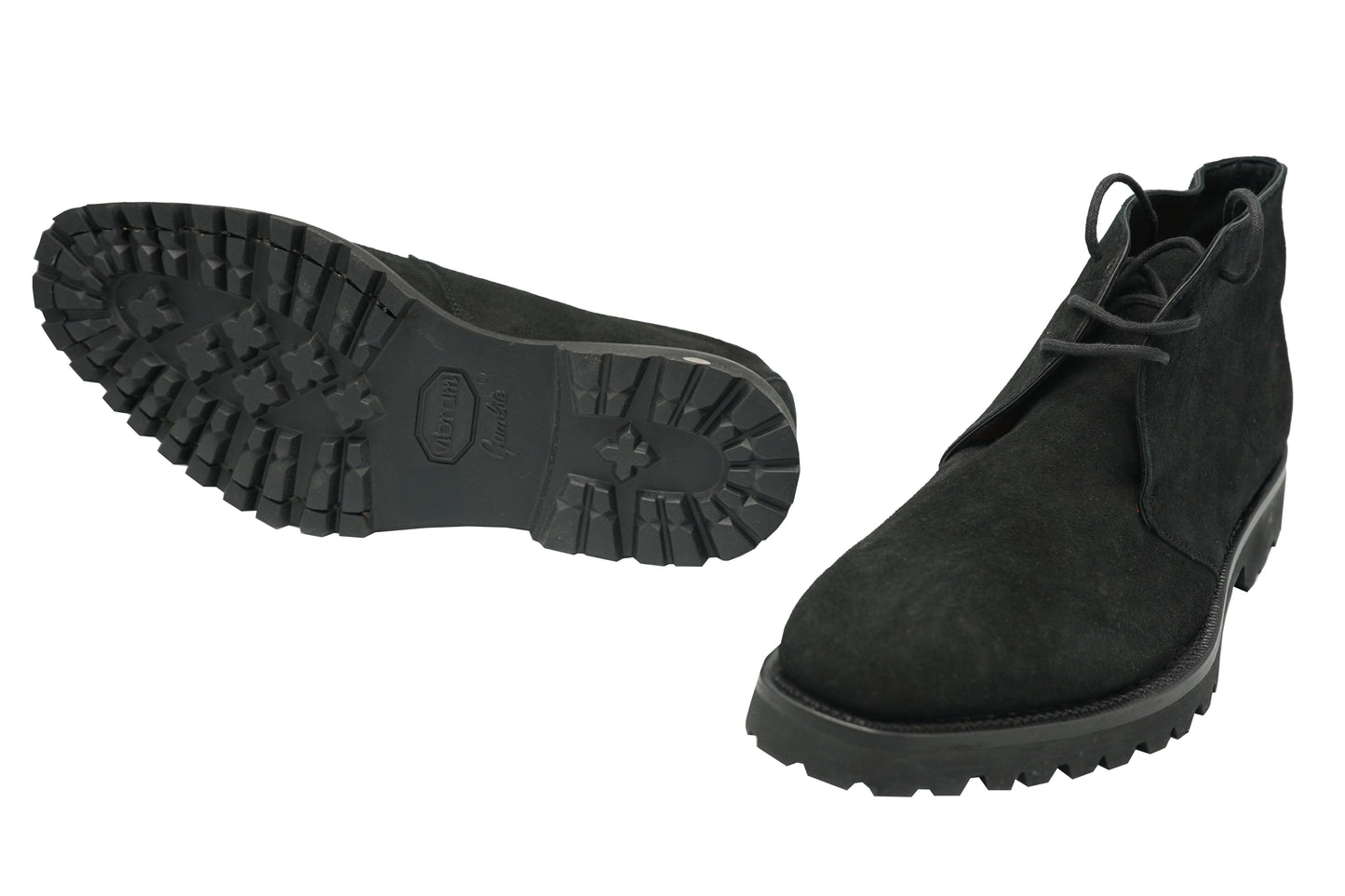 Andrea Ventura Pitti T Suede Lace-Up Boots w/ Lug Sole
