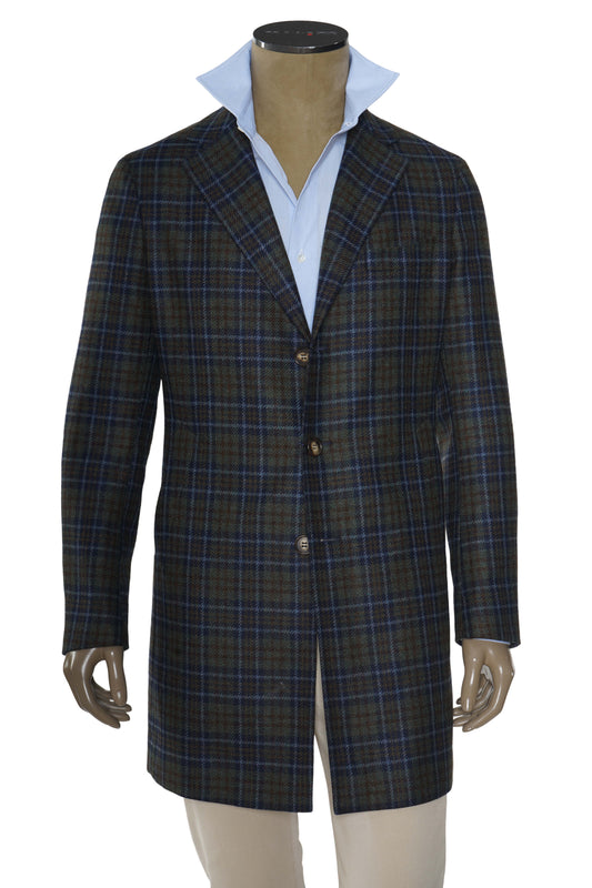 Fiore di Napoli Patterned Wool-Cashmere Overcoat