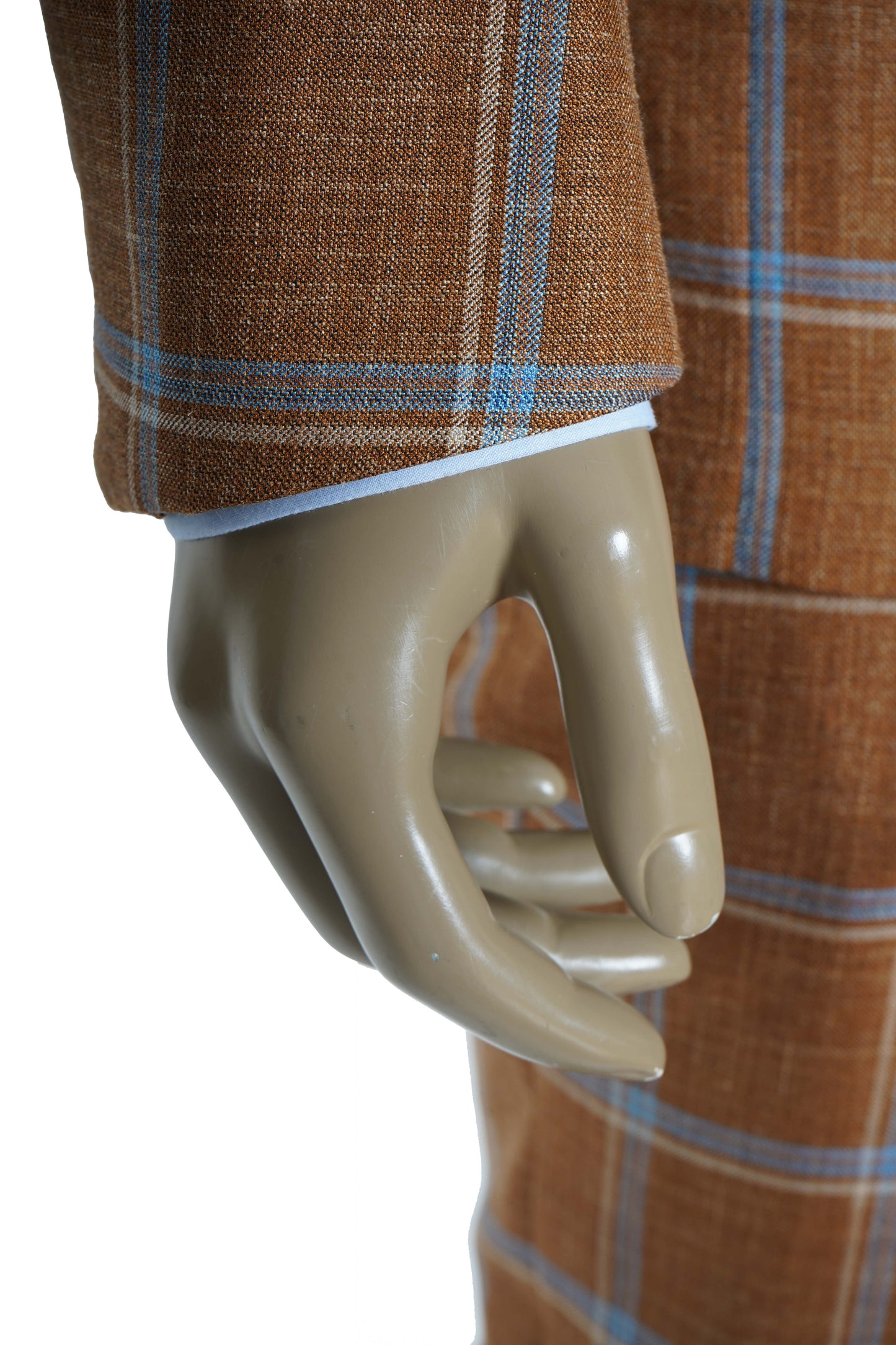 Isaia Double Windowpane Wool-Silk-Linen Suit