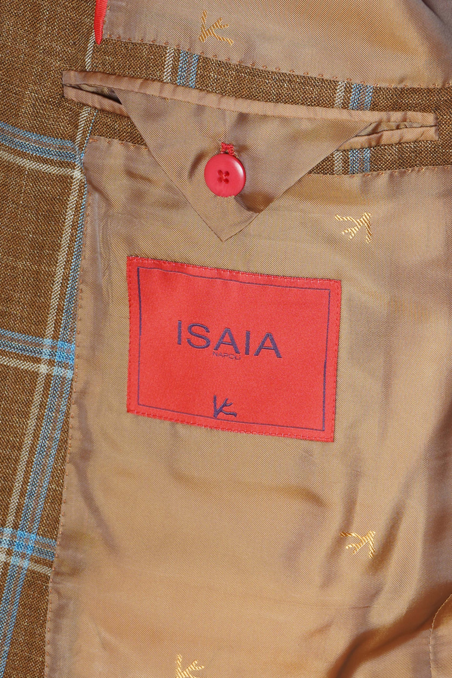 Isaia Double Windowpane Wool-Silk-Linen Suit