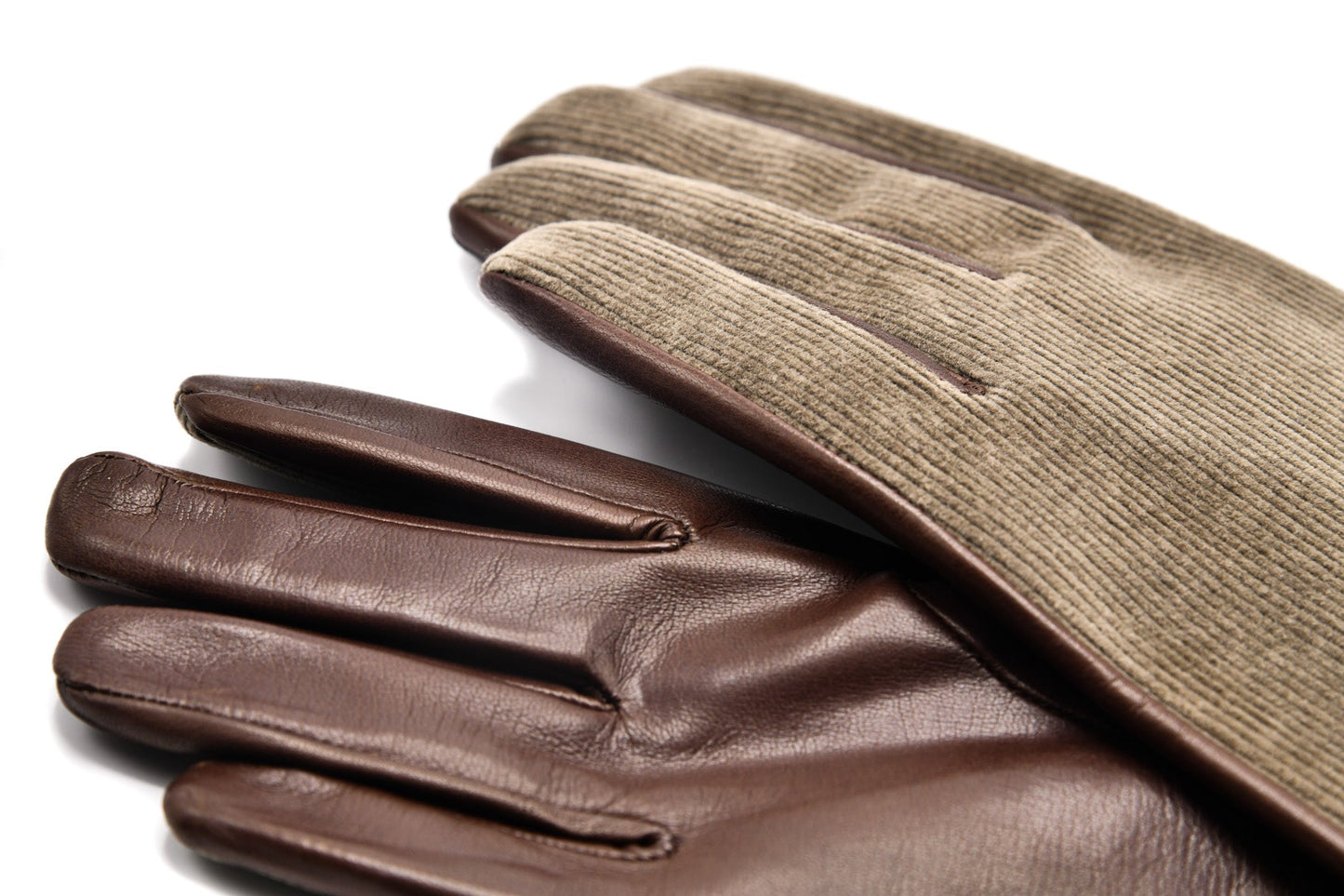Mario Portolano Leather/Suede Slip On Gloves