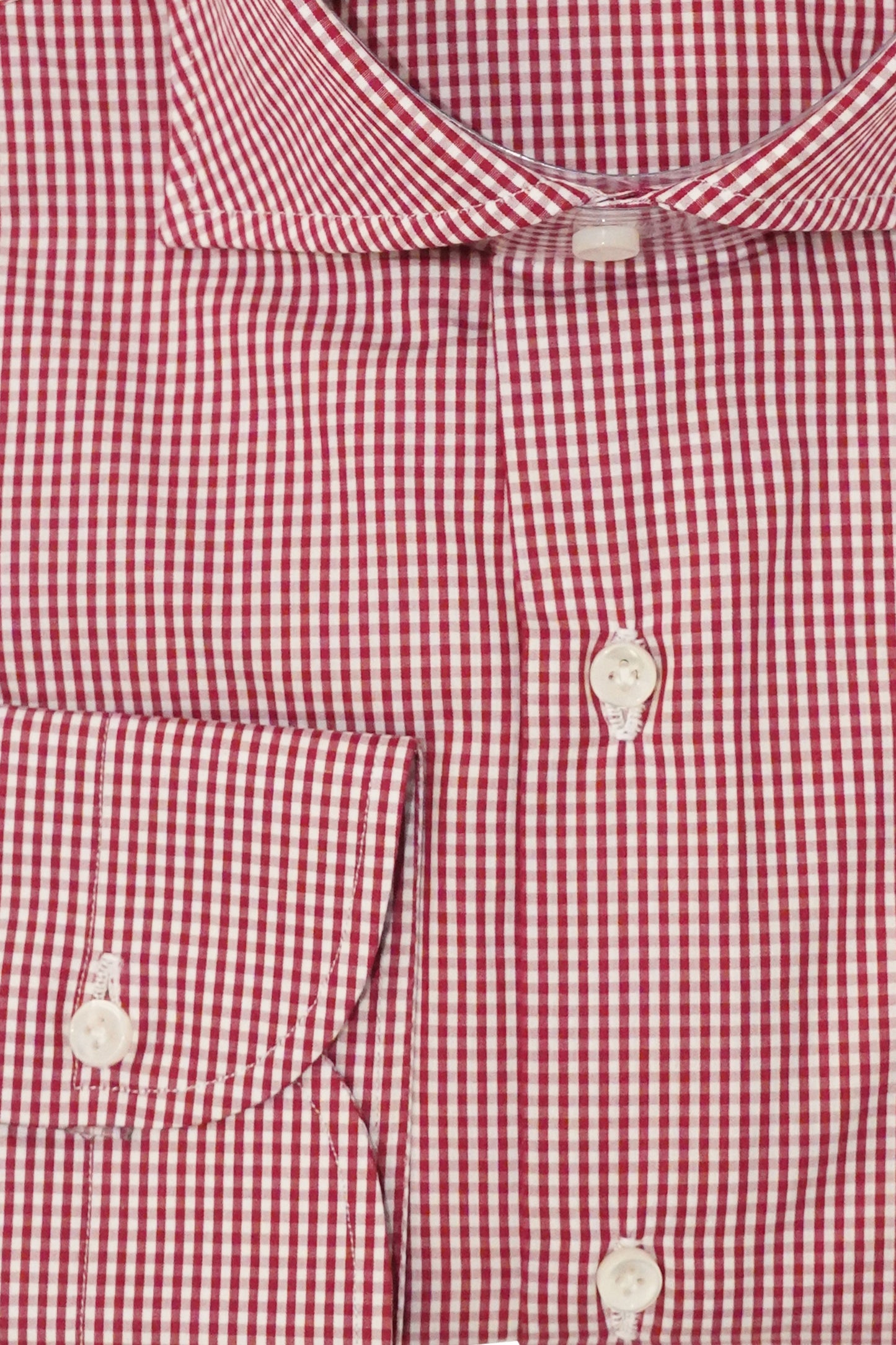 Sartorio Micro Gingham Cotton Dress Shirt