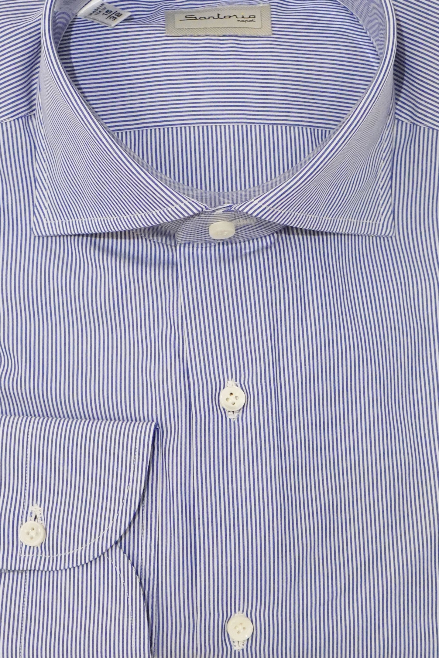 Sartorio Micro Pinstripe Cotton Dress Shirt