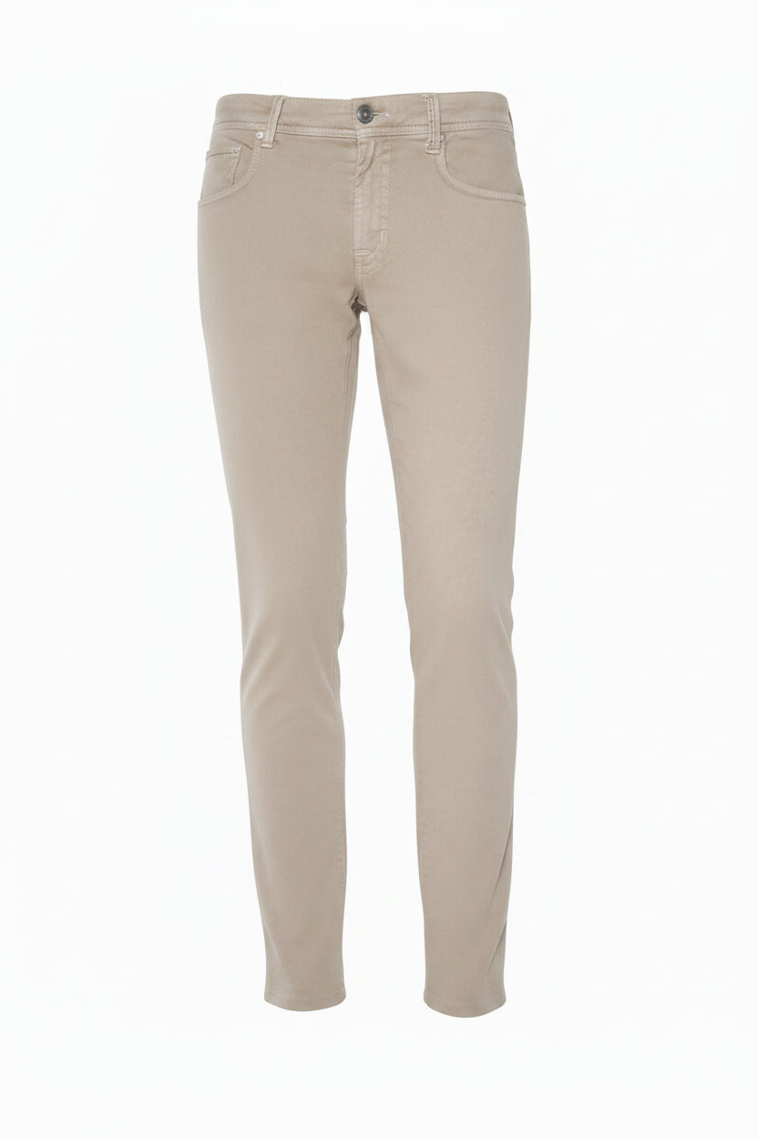 Tramarossa Michelangelo Zip Solid Cotton-Modal Trousers