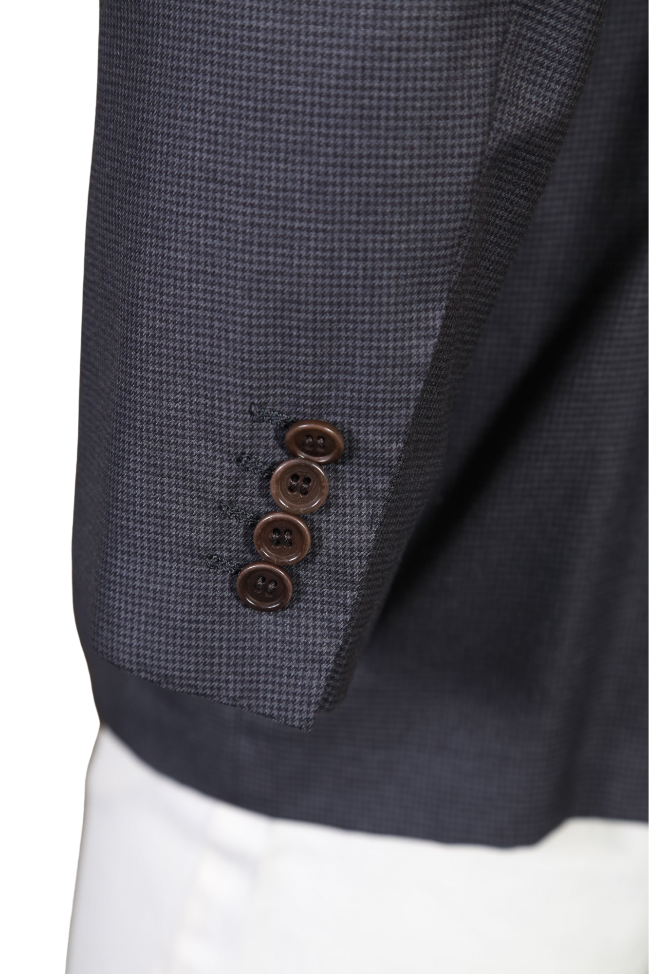 Kiton Micro Houndstooth Wool Sport Jacket
