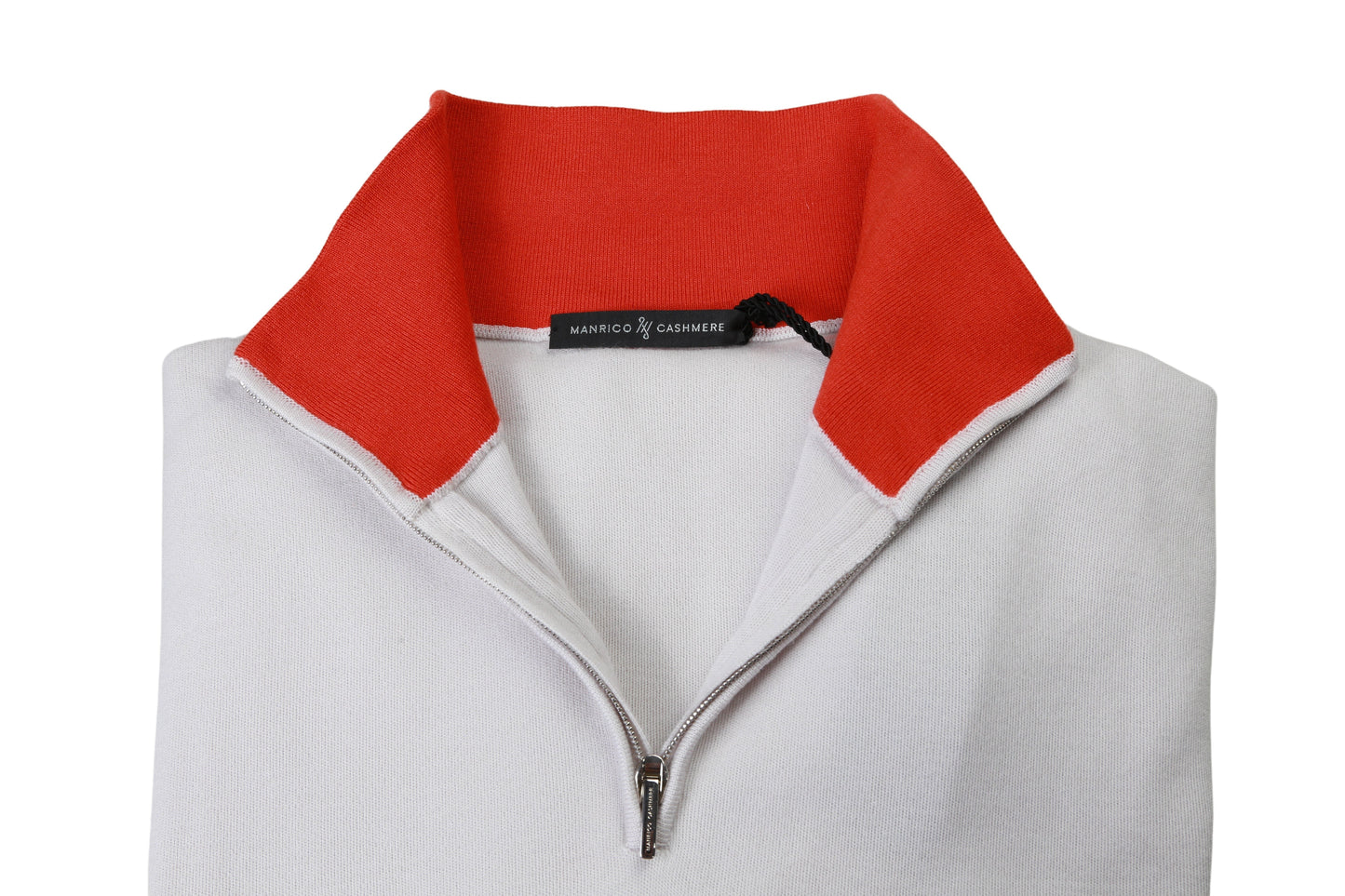 Manrico Cashmere Quarter-Zip Mock Neck Sweater